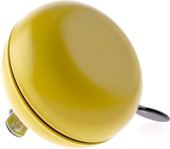 Niet Verkeerd Fietsbel Ding-dong Staal 80 Mm Geel van Merkloos