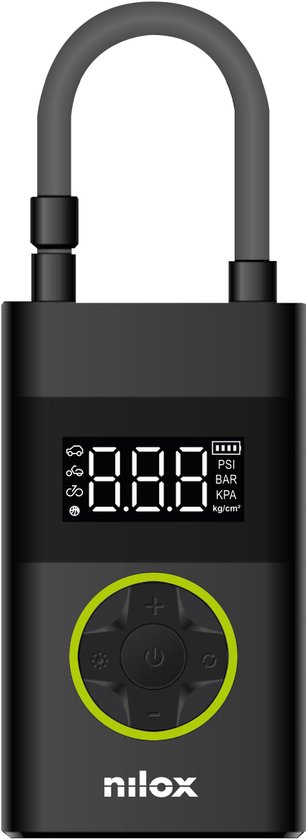 Nilox mini compressor - mulitfunctioneel en draagbaar - fietsbanden - autobanden