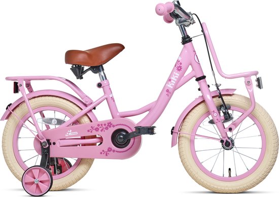Nogan Kiki - Kinderfiets - Meisjesfiets - 14 inch - Roze van Nogan