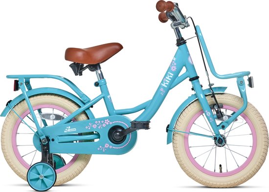 Nogan Kiki - Kinderfiets - Meisjesfiets - 14 inch - Turquoise van Nogan
