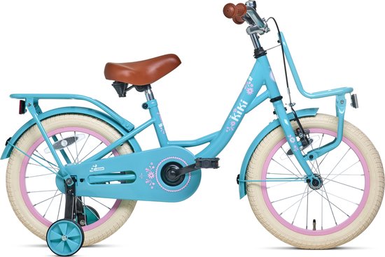 Nogan Kiki - Kinderfiets - Meisjesfiets - 16 inch - Turquoise van Nogan