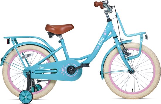 Nogan Kiki - Kinderfiets - Meisjesfiets - 18 inch - Turquoise van Nogan