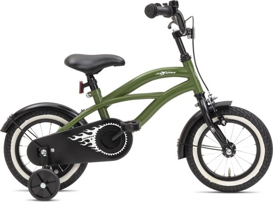 Nogan Rumble - Kinderfiets - Jongensfiets - 12 inch - Leger Groen van Nogan
