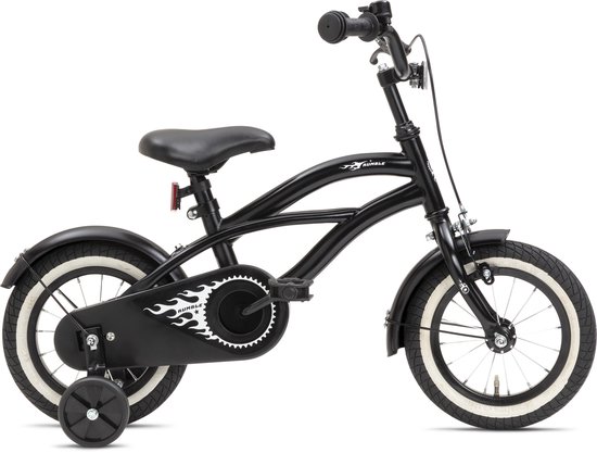 Nogan Rumble - Kinderfiets - Jongensfiets - 12 inch - Mat Zwart van Nogan