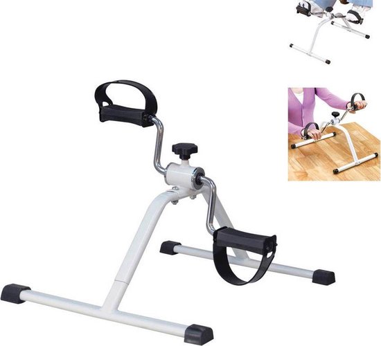 NordFalk Hometrainer - Bureaufiets - Mini Fietstrainer voor Thuis & Kantoor - Compacte Fiets met Verstelbare Weerstand - Fitness, Revalidatie & Conditietraining