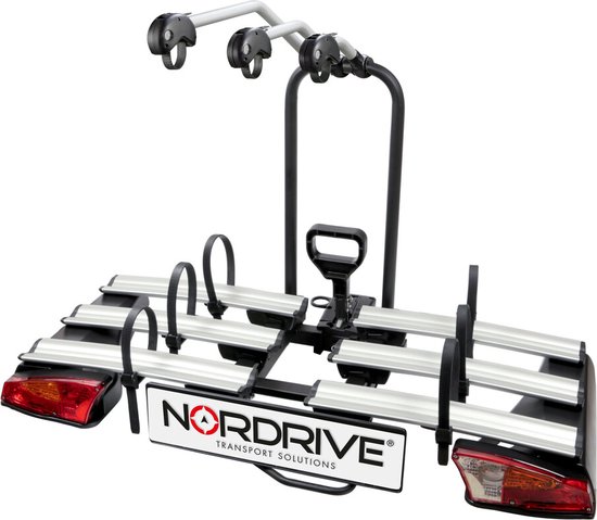 Nordrive Asura 3, fietsendrager voor trekhaak - 3 fietsen - Inklapbaar - Electrische fietsen van Merkloos