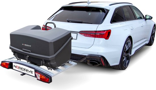 Nordrive Zawa, bagagebox voor Wave 3 & Wave 4 trekhaak fietsendragers Capaciteit 300L van Nordrive