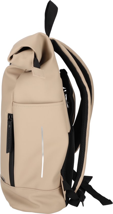 NORLÄNDER Dull PU Vegan Leren Fiets Rugtas Eco Lining Taupe - Waterafstotende Laptop Rugzak voor Fietsen van Norländer