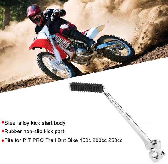 NTHProducts - Motorcycle Kickstarter Lever - Upgrade Kickstarter Pedal - Robuust en Veilig - 16mm 280mm - Geschikt voor Trail Dirt Bike 150c 20...