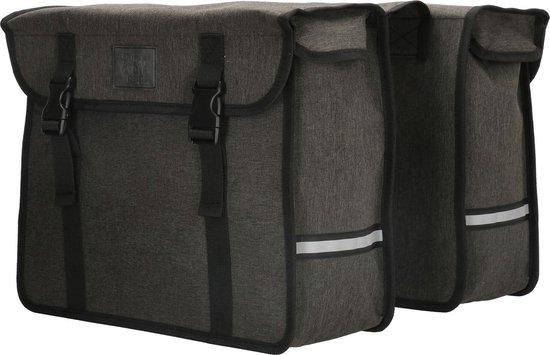 Nuba Fietstassen Dubbel 40 Liter | Zeer Hoge Kwaliteit | Grijs van Nuba