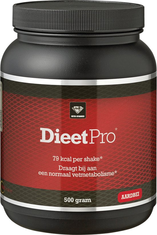 Nutri Dynamics - Dieet Pro - Aardbei - 500 g - Eiwitshake