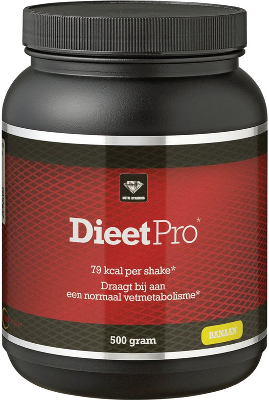 Nutri Dynamics - Dieet Pro - Eiwitshake - Banaan - 500 gram van Merkloos