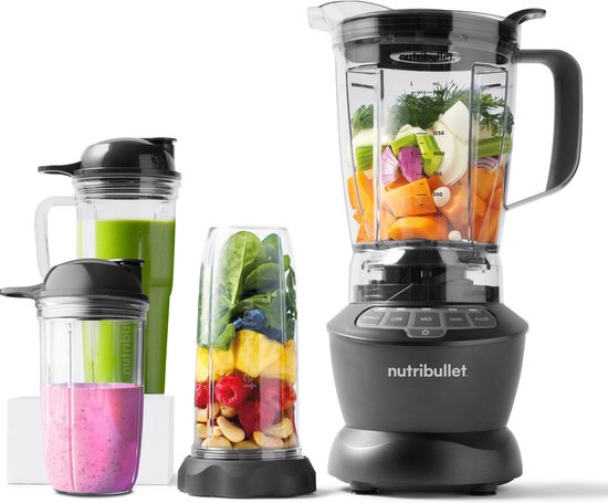 Nutribullet Combo - 11-delig - 1200 Watt - Power Blender - Donker Grijs van Nutribullet