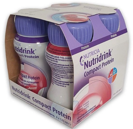 Nutridrink Compact Protein Verfris Rode Vruchten 500ml van Merkloos