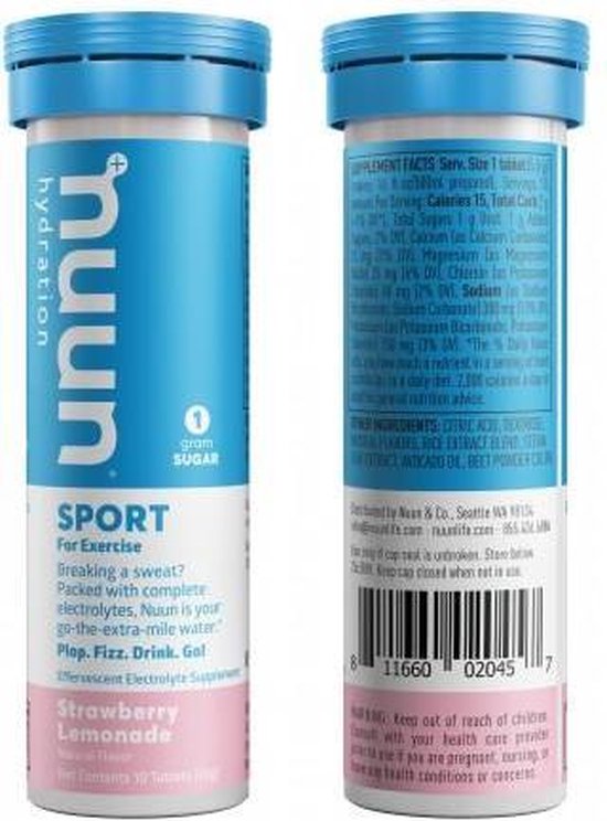 NUUN Sport Strawberry (10 tabletten) Sportdrank tablet - Aardbei