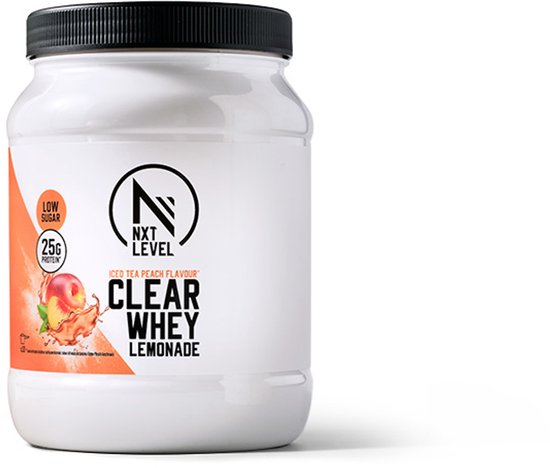 NXT Level Nutrition - Clear Whey Lemonade - Iced Tea Peach - 300 gram - 10 shakes - Eiwit limonade - 25 gram eiwit - Iced Tea Peach Flavour van Merkloos