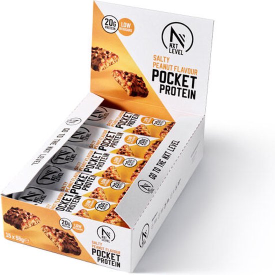 NXT Level® Proteine Repen - Protein bar - Salty Peanut - 15 eiwitrepen van Merkloos