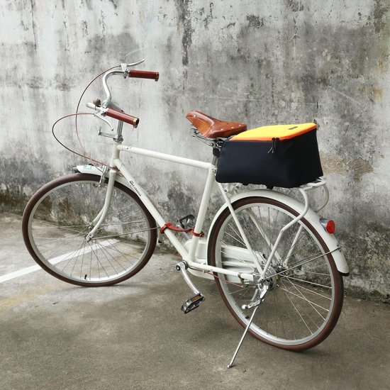 Nylon Fiets Achtertas Gewatteerde Kofferbak Cargo Opslag Pack - Outdoor Reizen Picknic - Zwart - 38*20*18.5 centimeter van Zacro