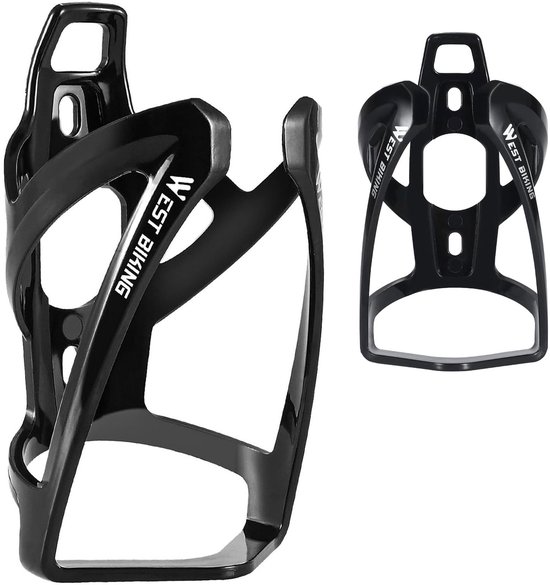 OKWISH Bidonhouder Fiets - PC Waterfleshouder voor Fiets - Sterke en Lichte Fietsaccessoires - Geschikt voor Racefietsen en MTB - Zwart