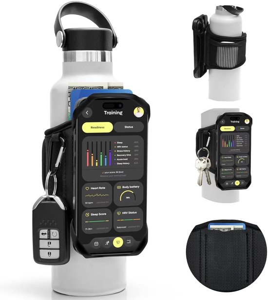 Omgoods - Waterfleshouder - 360° Draaibaar en Afneembaar voor Mobiele Telefoons