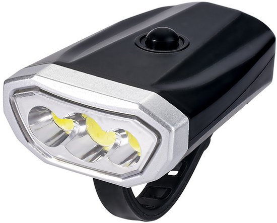 Oneay LED fietskoplamp op batterijen – Waterbestendige voorverlichting met bevestigingsband – Voor elke fietssoort
