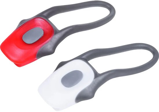 Oneay LED Fietslamp Clip-On 2 Stuks – 2 Lichtstanden Veiligheidslamp voor Fiets, Rollator, Rolstoel en Wandelstok