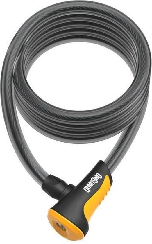 Onguard Kabelslot Coil Neon 180 Cm X 12 Mm Zwart/oranje van Onguard