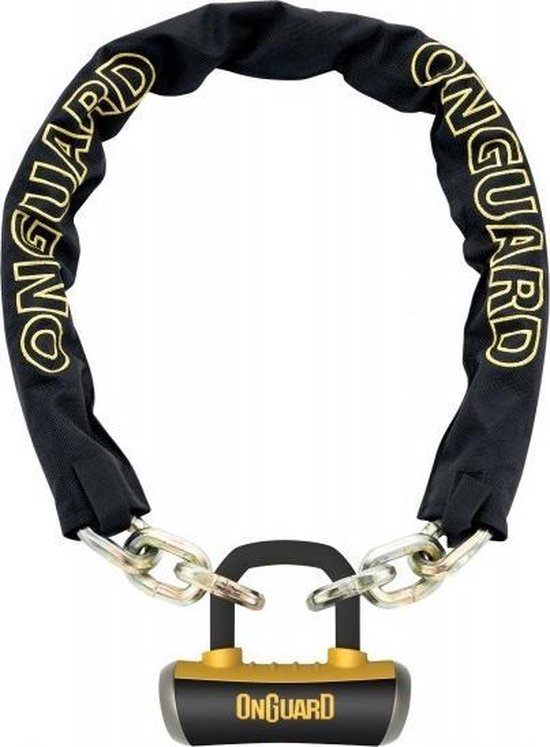 Onguard Kettingslot Mastiff 110 Cm X 10-14 Mm Zwart/geel van Onguard