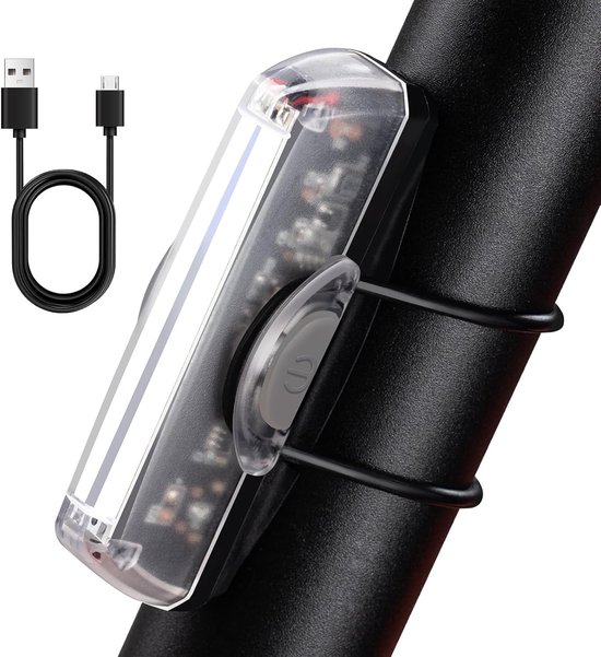Oplaadbaar Fiets Achterlicht met Super Fel LED - Eenvoudig te Bevestigen met Clip, Rood Licht voor ultieme Veiligheid