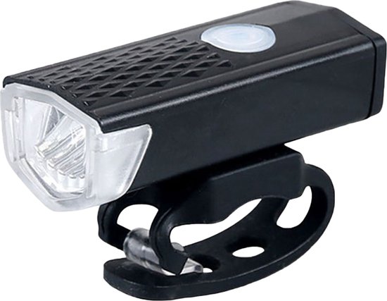 Oplaadbare Fietsverlichting Voorlamp Fietslamp Fietslicht oplaadbaar met USB Waterdicht Zwart van AXA