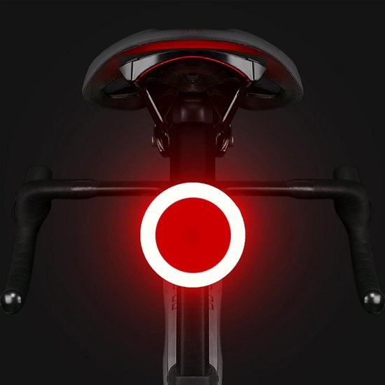 Oplaadbare LED fietsachterlicht, waterdichte veiligheidslamp met 5 lichtmodi, helder waarschuwingslicht voor op de zitting, geschikt voor MTB en nachtelijk fietsen