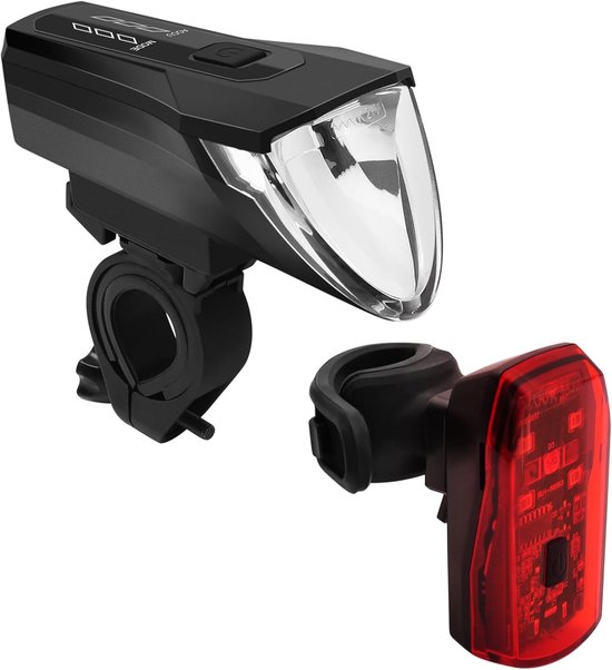 Oplaadbare Super Heldere LED Fietsverlichting Set met Automatische Sensor en Waterdicht Ontwerp voor Veilig Nachtrijden