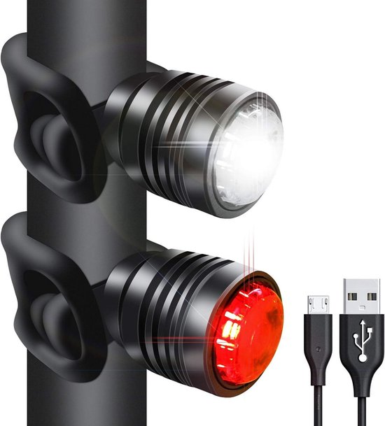 Oplaadbare USB Fiets Achterlichten met 3 Lichtstanden - Waterdichte LED Fietslamp voor Mountainbikes en Racefiets