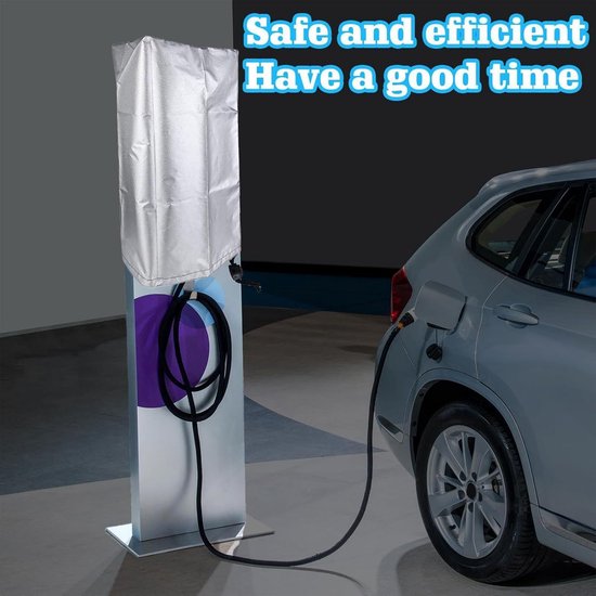 Oplaadstation Hoes - EV Regenhoes - Laadpaal Beschermen - Drievoudige Bescherming - Groot - Zwart