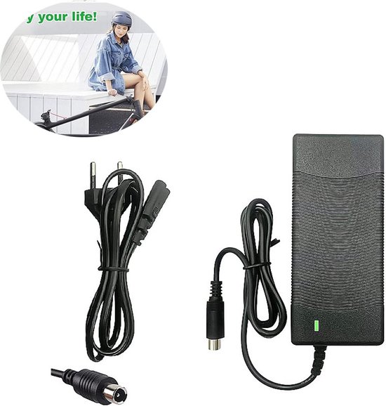 Oplader geschikt Geschikt Voor Xiaomi Mijia elektrische step - 42V 2A-Electric Scooter Charger Geschikt Voor Geschikt -elektrische scooter-Oplader geschikt van Merkloos