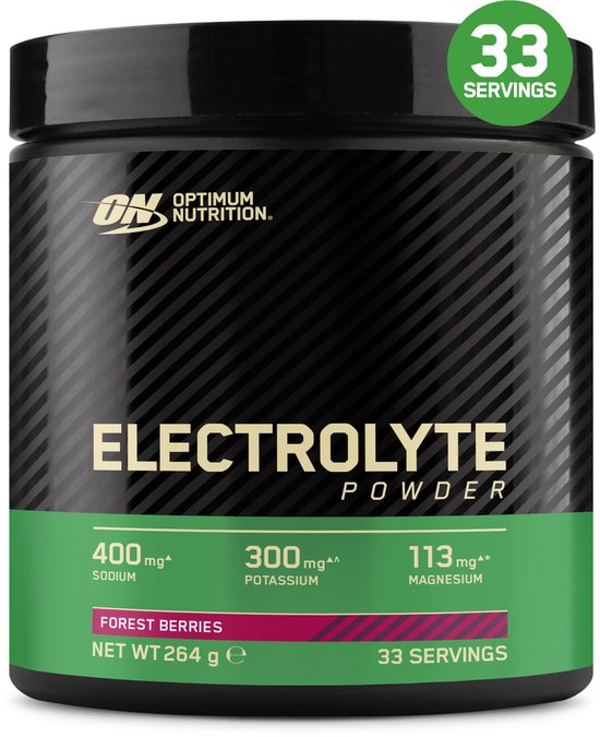 Optimum Nutrition Electrolyte Powder - Bosvruchten - Elektrolyten Sportdrank - Poeder - Suikervrij - Electrolytes Drink - 246 gram (33 Servings) van Merkloos