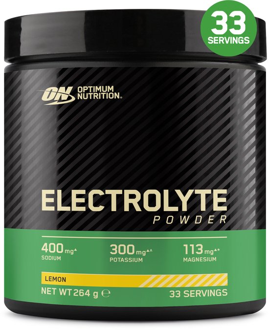 Optimum Nutrition Electrolyte Powder - Lemon - Elektrolyten Sportdrank - Poeder - Suikervrij - Electrolytes Drink - 246 gram (33 Servings) van Merkloos