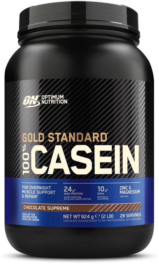 Optimum Nutrition Gold Standard 100% Casein Time Release Proteine - Chocolate Supreme - Caseïne Eiwitpoeder - 924 gram (28 servings)