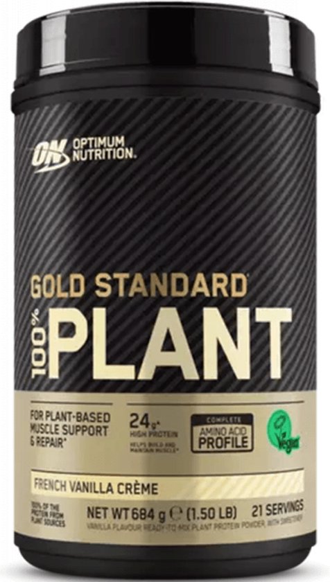 Optimum Nutrition Gold Standard 100% Plant-based Protein - Vanilla - Vegan Protein - Plantaardig Proteine Poeder - Eiwitshake - 684 gram (19 servings) van Merkloos