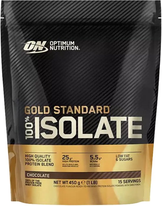 Optimum Nutrition Gold Standard 100% Whey Protein - Chocolate - Proteine Poeder - Eiwitshake - 465 gram (15 servings)