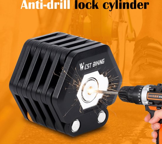 Opvouwbare Fiets Slot Anti Diefstal van ABUS