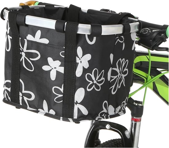 Opvouwbare Fietsmand voor Kleine Huisdieren - Draagtas voor Kat en Hond - Afneembaar Fietsstuur Voormand - Handtas voor Fietsen (Optie 2) van Pets Vogue