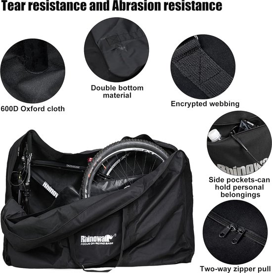 Opvouwbare reistas 50,8 cm met draaggreep voor auto, trein, vliegreis van Merkloos