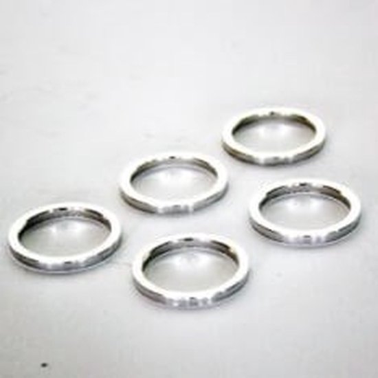 Opvulring Balhoofd Aluminium 1-1/8″ 3 mm Zilver Per 5 Stuks van Merkloos