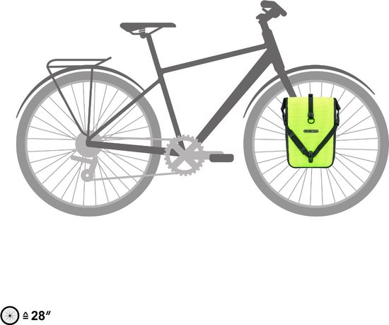 Ortlieb F6153 fietstas en mand Voor/achter 14,5 l Zwart, Geel van Ortlieb