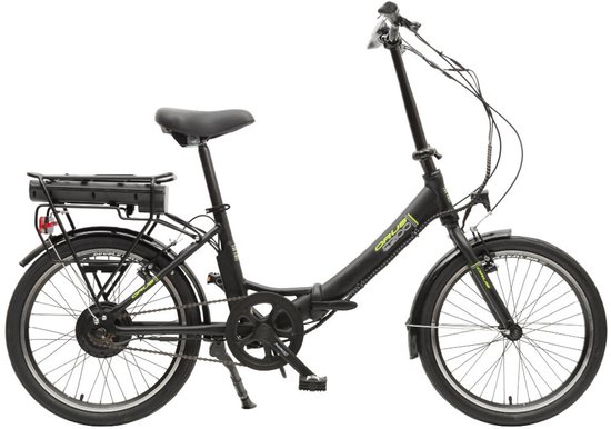 Orus E2100, vouwbare e-bike, 1 versnelling, 20 inch, zwart van Merkloos