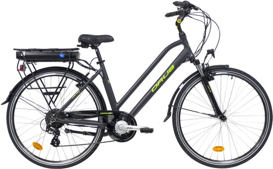 Orus Randonnee elektrische fiets dames 13 Ah grijs van Orus