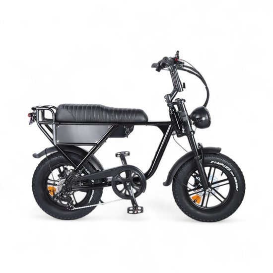 Ouxi C63 Mini Fatbike - Kinderfatbike - Zwart - 16x4 inch - Accu 36V (10.5Ah) - 250W Motor - Shimano 7 Versnellingen - Hydraulische Remmen van Ouxi