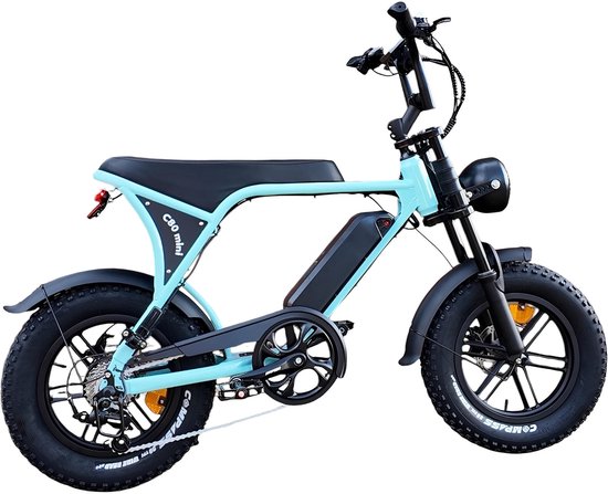 Ouxi C80 Mini Fatbike Lichtblauw van Merkloos