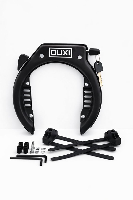 OUXI Fatbike Ringslot - Anti-Diefstal Frame Slot - Geschikt voor Voor- en Achterwiel - Inclusief Montage Set & 2 Sleutels - Voor Fatbikes & E-Bikes van Merkloos